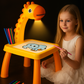 Juego de mesa de proyector de dibujo de unicornio para niños y niñas.